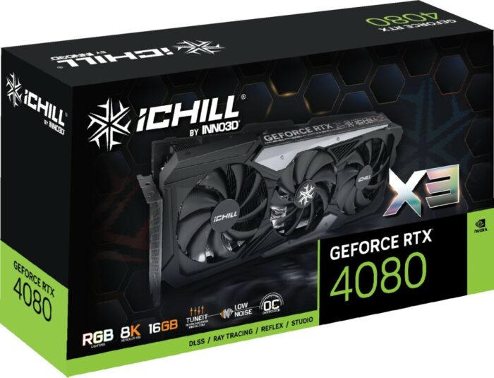 Видеокарта Inno3D GeForce RTX4080 iChill X3